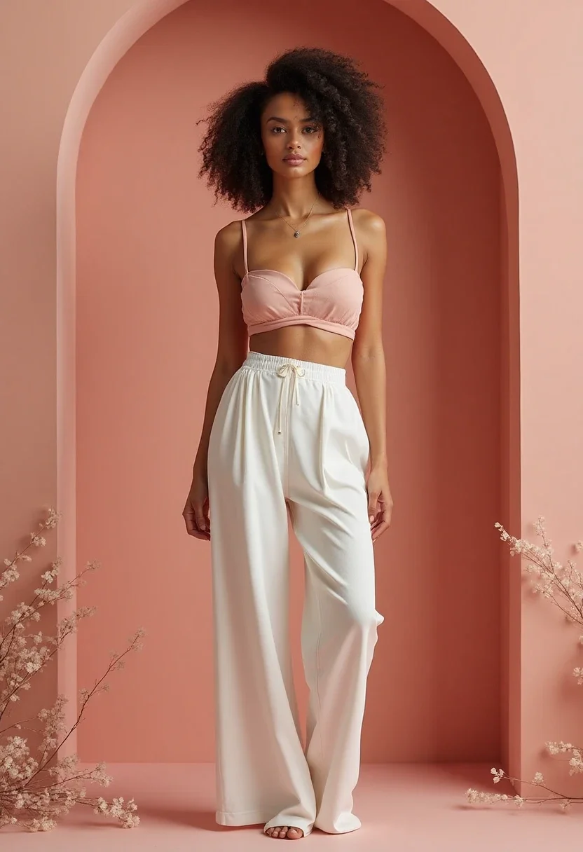 Monochrome outfit for a modern baby shower.